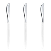 Trendables Knives White/Silver | 40 Count